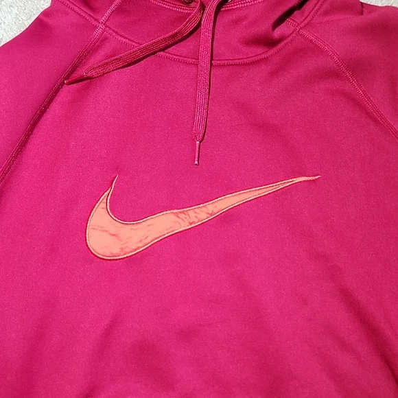 Nike Red and Orange Women's Hoodie - Picture 4 of 6